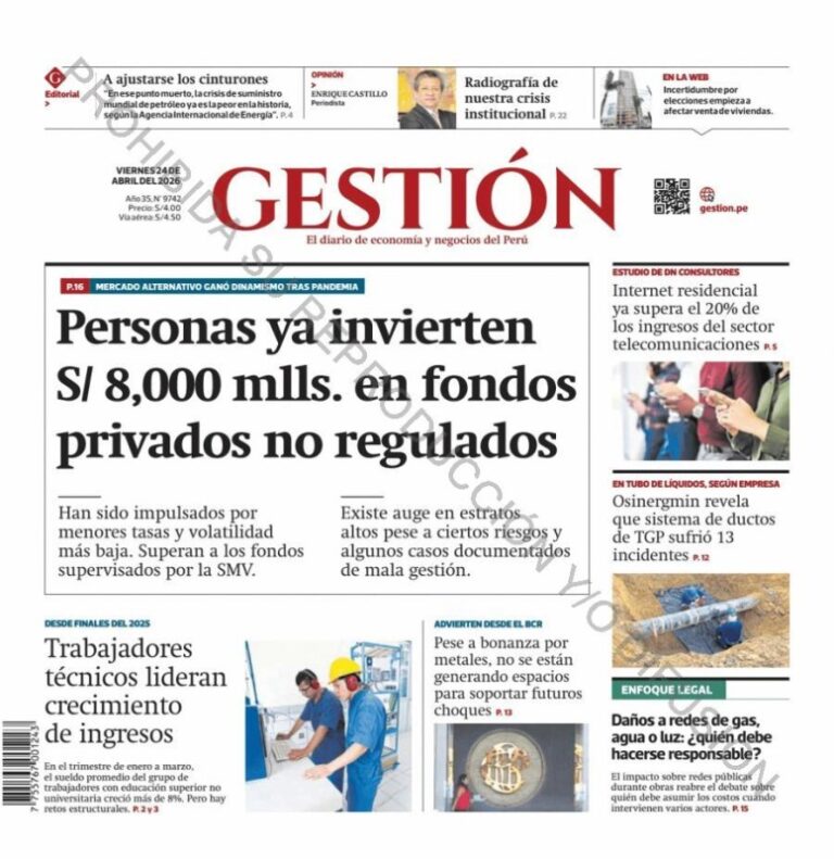 DIARIO GESTION (24 DE ABRIL)