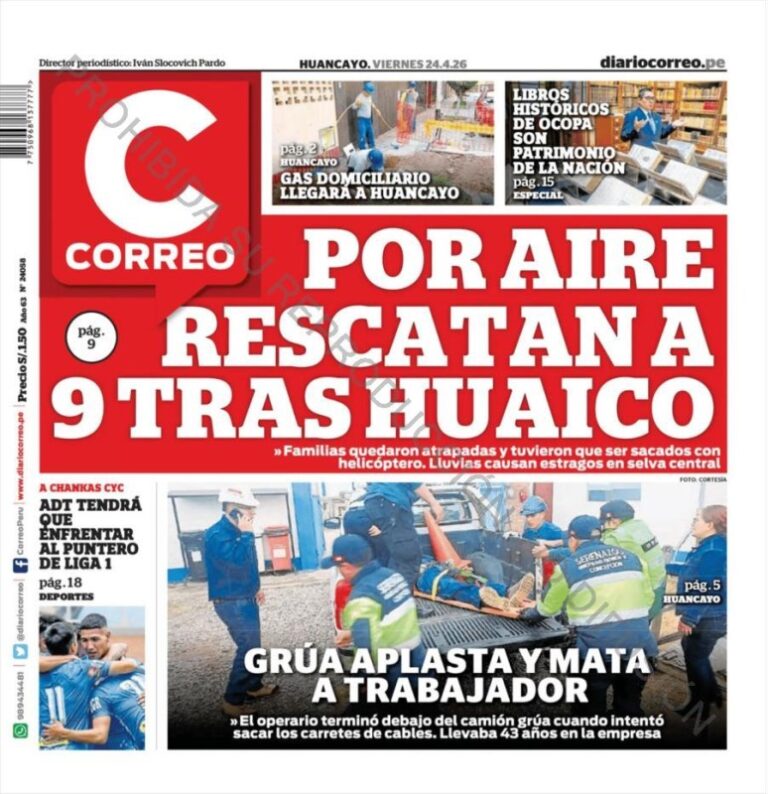 DIARIO HUANCAYO (24 DE ABRIL)