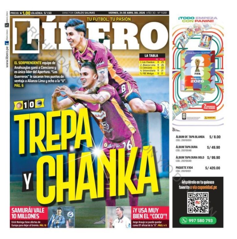 DIARIO LIBERO (24 DE ABRIL)