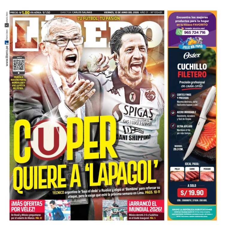 DIARIO LIBERO - 12 DE JUNIO
