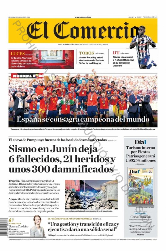 DIARIO EL COMERCIO - 20 DE JUNILO