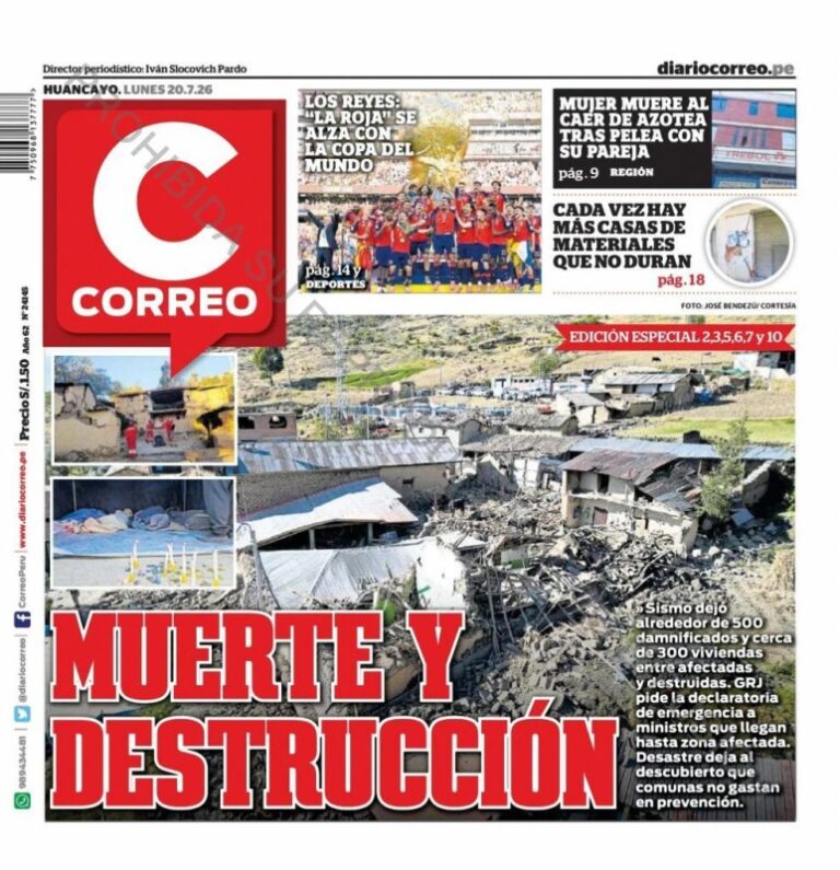 DIARIO HUANCAYO - 20 DE JUNILO