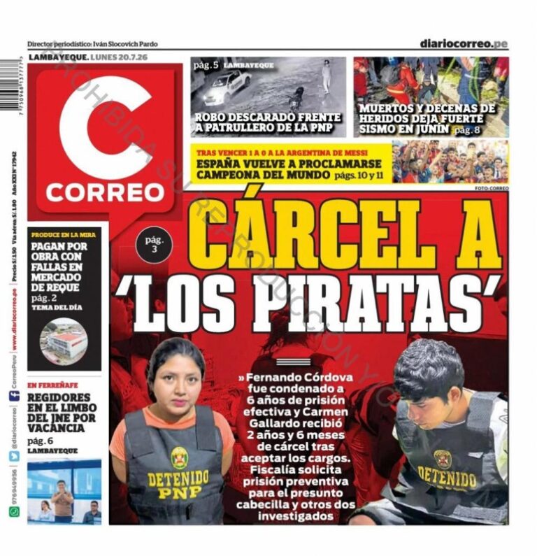 DIARIO LAMBAYEQUE - 20 DE JUNILO