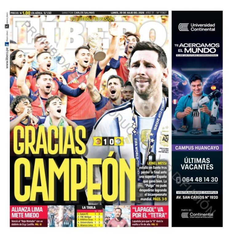 DIARIO LIBERO - 20 DE JUNILO