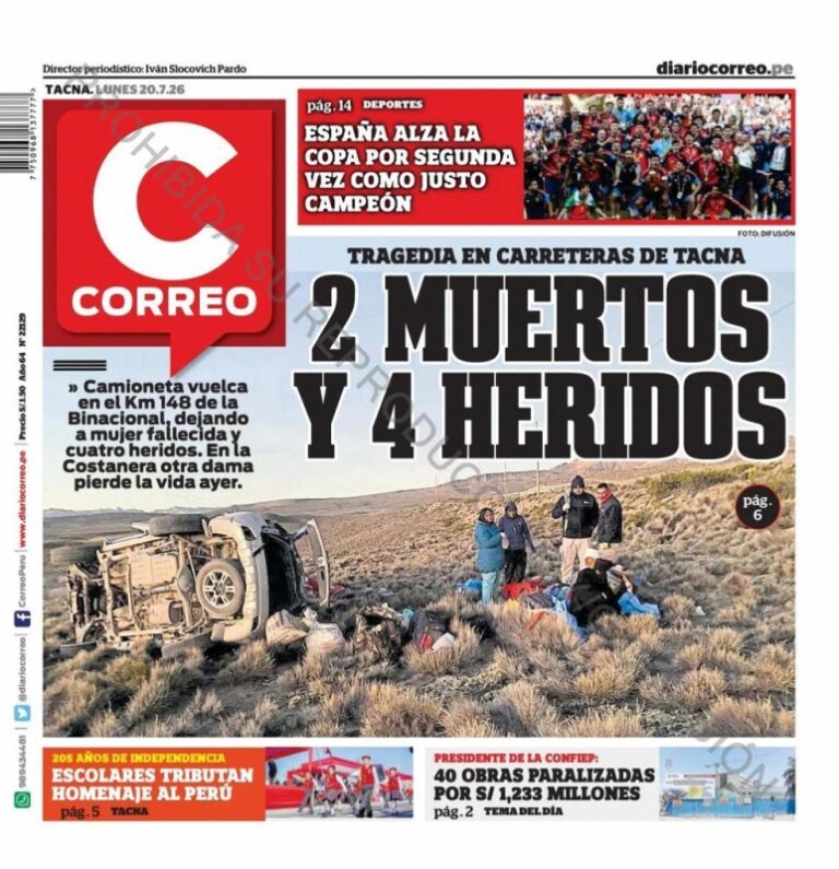 DIARIO TACNA - 20 DE JUNILO