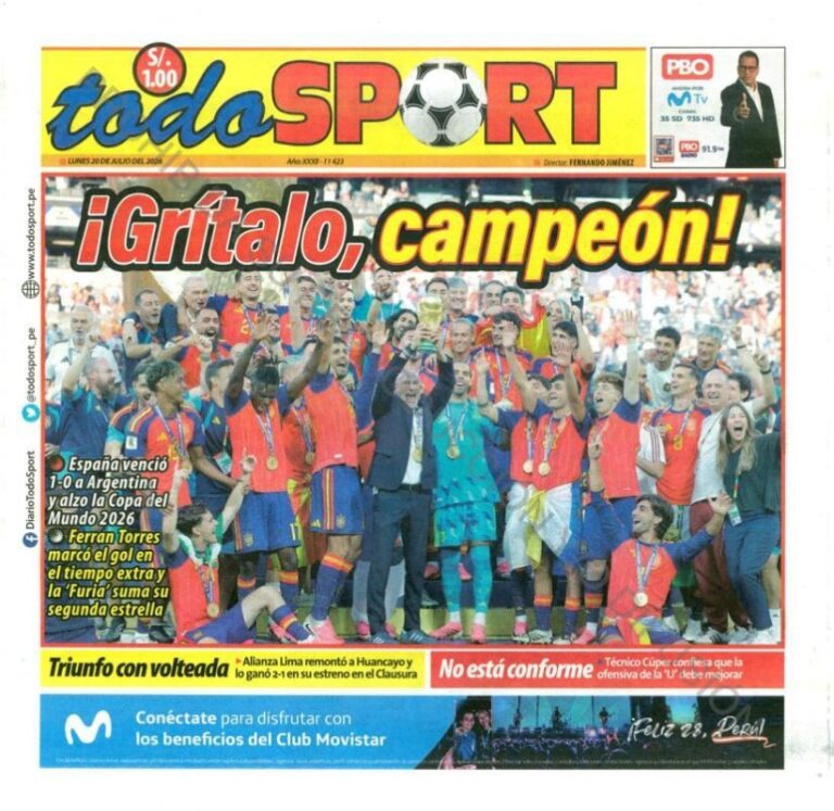 DIARIO TODO SPORT - 20 DE JUNILO